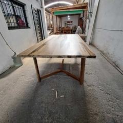 MESA DE GUAYUBIRA PATAS Y - Muebles Priscob