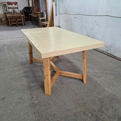 MESA DE MICROCEMENTO PATAS Y - Muebles Priscob