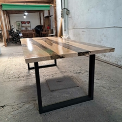 MESA DE GUAYUBIRA CON PATAS MODELO U - tienda online