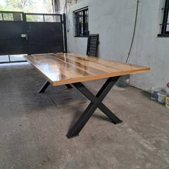 MESA DE PETIRIBI PATAS MODELO X EN CAÑO - tienda online