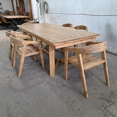 MESA ESTILO CAMPO + SILLAS COLONIALES - tienda online