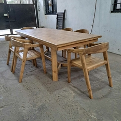 MESA ESTILO CAMPO + SILLAS COLONIALES - comprar online