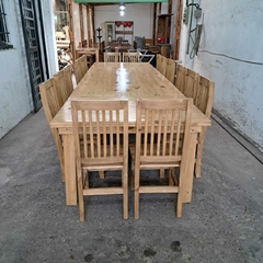 MESA ESTILO CAMPO + SILLAS HINDU en internet
