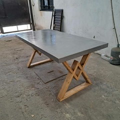 MESA DE MICROCEMENTO PATAS MODELO W en internet
