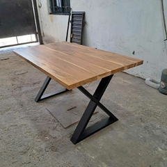 MESA DE PETIRIBI PATAS X - Muebles Priscob