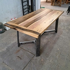 MESA DE GUAYUBIRA PATAS MODELO Y INDUSTRIALES - Muebles Priscob