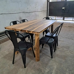 MESA DE GUAYUBIRA + SILLAS TOLIX en internet