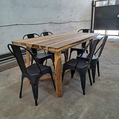 MESA DE GUAYUBIRA + SILLAS TOLIX - tienda online