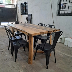 MESA DE GUAYUBIRA + SILLAS TOLIX - comprar online