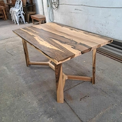 MESA DE GUAYUBIRA PATAS MODELO Y - Muebles Priscob