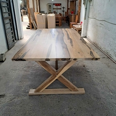 MESA DE GUAYUBIRA DE 2.40 X 1.20 - Muebles Priscob