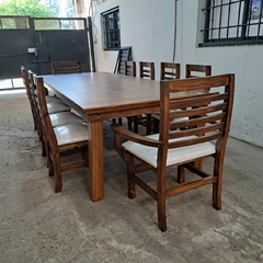 MESA ESTILO CAMPO + SILLAS FAJAS - comprar online