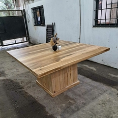 MESA DE PETIRIBI PATA CUBO - Muebles Priscob