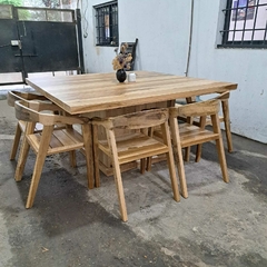 MESA DE PETIRIBI PATA CUBO + COLONIALES - tienda online
