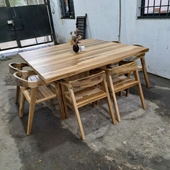 MESA DE PETIRIBI PATA CUBO + COLONIALES - Muebles Priscob