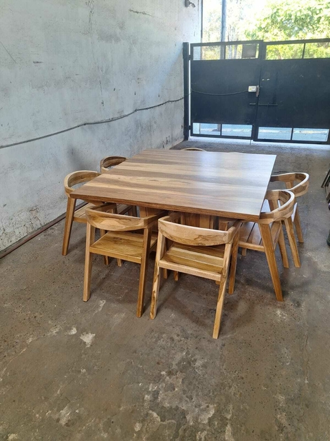 MESA PATA CUBO + COLONIALES