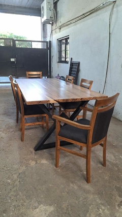 MESA DE GUAYUBIRA + SILLAS RESPALDITO - comprar online