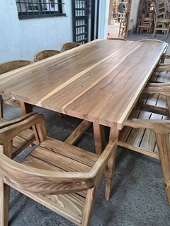 MESA DE PETIRIBI + SILLONCITOS DE PINO MACIZO - tienda online
