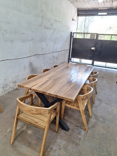 Imagen de MESA DE GUAYUBIRA + SILLAS + SILLONCITOS