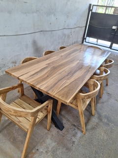 MESA DE GUAYUBIRA + SILLAS + SILLONCITOS