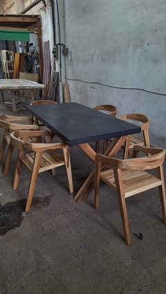 MESA DE MICRO + SILLAS COLONIALES - Muebles Priscob