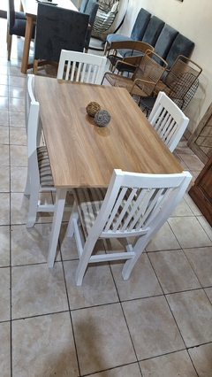 MESA DE MELAMINA + SILLAS HINDU - Muebles Priscob