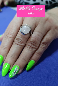 Anillo cuarzo rosa - comprar online