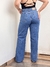 Calça jeans wide leg escura - Q Bonita 