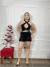 Conjunto cropped e shorts de paetê - Q Bonita 