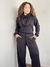 Imagem do Conjunto thamara - calça e blusa moletinho PRETO