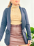 Blazer alfaiataria básico - PRETO - Q Bonita 