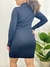 Vestido manga longa e gola alta - PRETO na internet