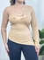 Blusa nula manga LONGA - BEGE - comprar online
