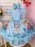 Vestido Infantil Frozen Elsa e Anna Azul Princesas Pérolas Tamanho:3 (0598AA3) - comprar online