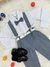Conjunto Social Camisa Branca Calça Gravata e Susp. Cinza Tamanho:16 (1382CZ16) - Sônia Vestidos Temáticos e Luxo