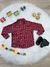 Camisa Flanelada Xadrez Junino Vermelho e Azul Escuro Tamanho:4 (2024VM4) - loja online