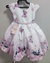 Vestido Infantil Branco Jardim das Borboletas Lilás Festas Tamanho:1 (1160BL1) - comprar online