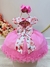 Imagem do Vestido Infantil Branco Florido Strass e Saia Rosa Luxo Tamanho:1 (2416BR1)