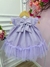 Vestido Infantil Bebê Lilás Jardim Encantado Luxo Tamanho:M(5 a 6 meses);Cor:Lilás (4547LLM) na internet