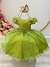 Vestido Infantil Verde Oliva C/ Busto Plissado e Pérolas Tamanho:1 (1283VD1) - comprar online