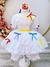 Fantasia Infantil Junino Arraiá Noiva Branca Luxo Tamanho:14;Cor:Branco (7512BR14) na internet