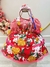 Conjunto Infantil Junino Vermelho Xadrez Florido Festas (3437VM) - loja online