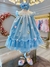 Vestido Infantil Azul Claro Jardim Encantado Luxo Tamanho:3 (4547AB3) - loja online