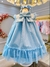 Imagem do Vestido Infantil Azul Claro Jardim Encantado Luxo (4547AB)
