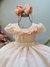Vestido Infantil Salmão Laise C/ Babados e Cinto de Pérolas Tamanho:4 (1730SL4) - comprar online