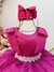 Vestido Infantil Pink C/ Pérolas e Saia Tule Glitter (2363PK) - loja online