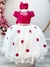 Vestido Infantil Pink Saia Off C/ Renda e Aplique Flores Tamanho:6 (4601PK6) - comprar online
