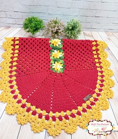 Tapete de Crochê com squares de flores - comprar online