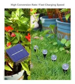 Estacas Cadena Solar Led X 20 Esferas Decorativas Jardín en internet