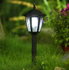 Pack X4 Estacas Farol Vintage Solar Led Deco Jardín Premium